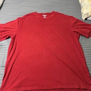 Duluth Trading Co Longtail T Mens 2XL Red Cotton Crew Neck T Shirt